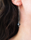 Long Black Freshwater Pearl Earrings