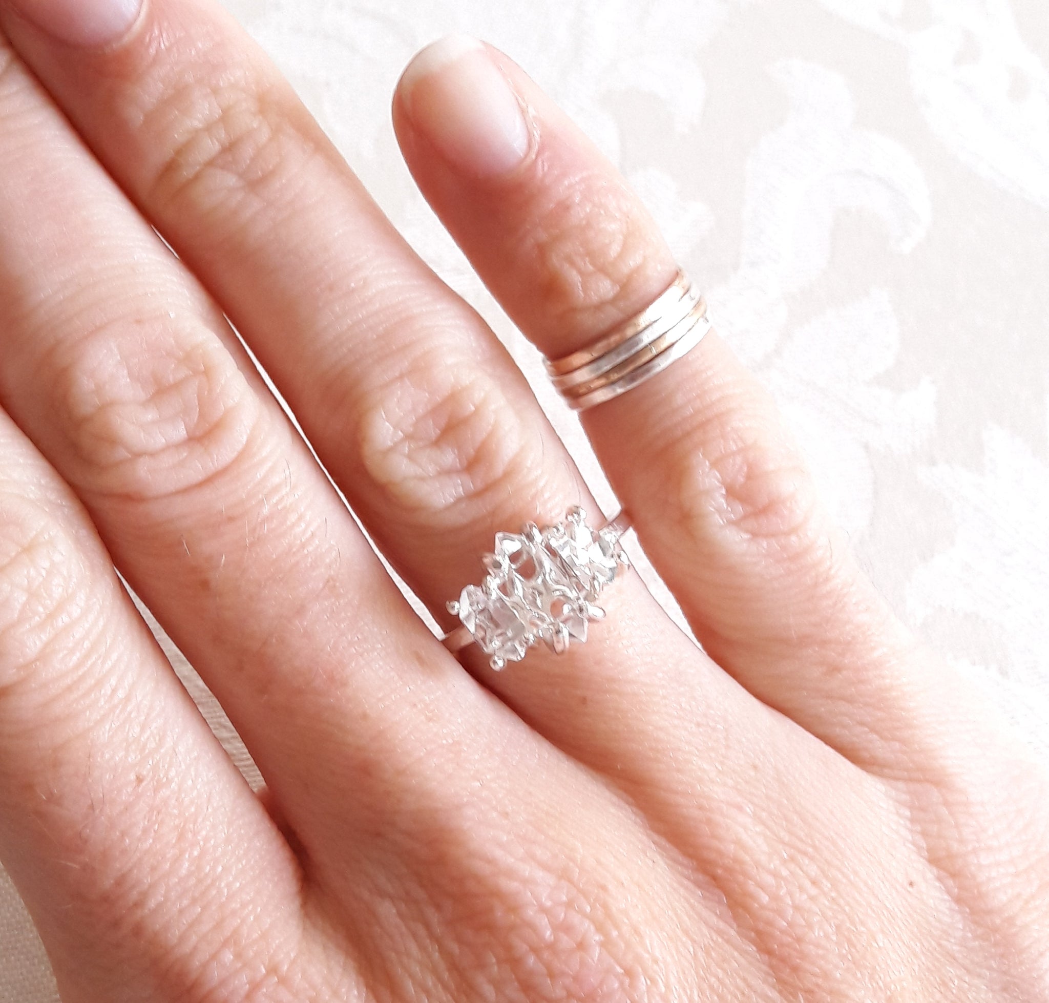 Champagne Crystal Stone Ring Cute Zircon Rose Wedding Rings - Temu