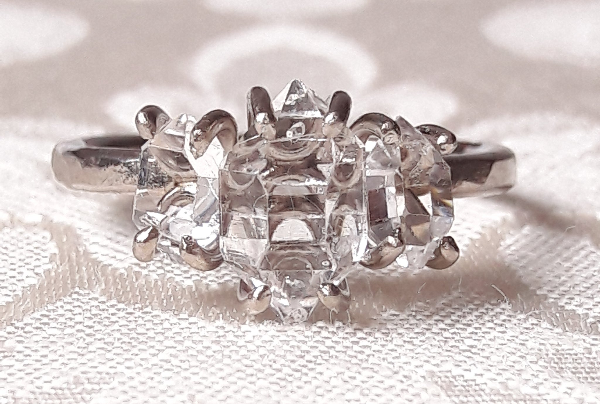 Buy GenericRose quartz ring by Majade. Pink engagement ring, Pink stone ring,  Pink wedding ring. Handmade 925 sterling silver ring. Pink gemstone ring.  Natural pink crystal ring. Healing chakra crystal jewelry. Online