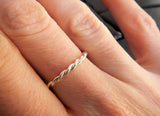 Twisted Sterling Silver Stacking Ring