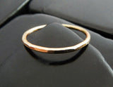 Simple Hammered Yellow Gold Fill Band