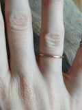 Simple Hammered Rose Gold Fill Ring