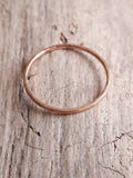 Delicate 1mm Rose Gold Stacking Ring