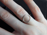 Sterling Silver Open Circle Ring