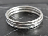 Set of Three Sterling Silver Stacking Rings